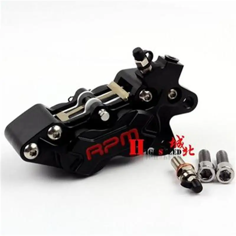 Universal CNC RPM Motorcycle Brake Caliper Left Right 40mm Hole To Hole 4 Piston For yamaha Kawasaki Honda suzuki KTM bmw