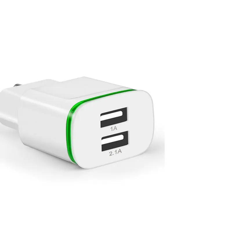 5 В/2,1 а настенное зарядное устройство EU Plug US адаптер 2 USB быстрое зарядное устройство для huawei Honor 10 9 8 7 Lite 7X 7C 6 6C Pro 6A 6X 5C 5X 4C - Тип штекера: only charger