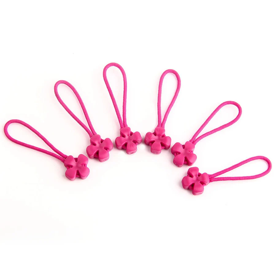 10Pcs Plastic Zipper Rope Pull Replacement With Strap For Backpack Gym Suit Garment Bag Accessories R088