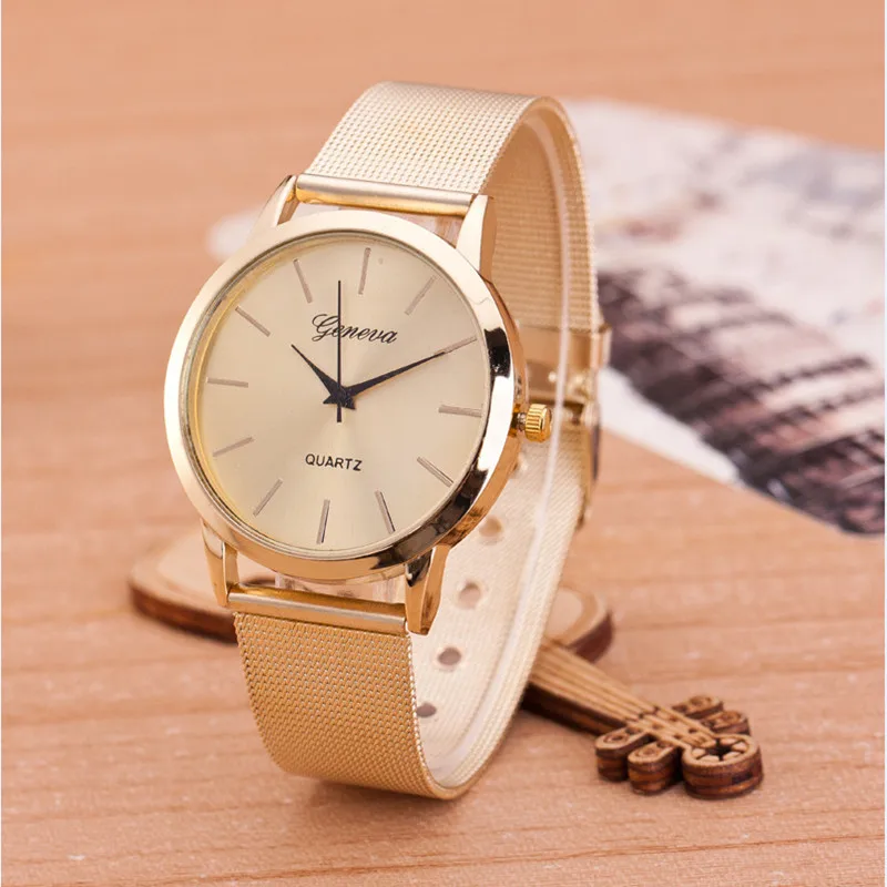 Moda-das-Mulheres-Rel-gios-Simples-Amantes-Cinta-De-Malha-De-A-o-Inoxid-vel-Quartzo