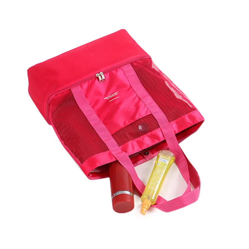 Women's Handbags 2019 High Capacity Women Mesh Transparent Bag Double-layer Heat Preservation Large Picnic Beach Bags Bolsas Women's Handbags 2019 High Capacity Women Mesh Transparent Bag Double-layer Heat Preservation Large Picnic Beach Bags Bolsas