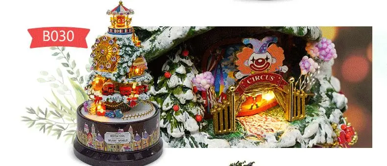 Кукольного домика mminiature деревянный кукольный домик Casa De Boneca дома с игрушечная мебель для детей подарок на день рождения снежные WONDERLA B030