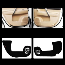 4 шт. тканевые коврики для защиты дверей анти-удар декоративные колодки для Toyota Highlander 2012