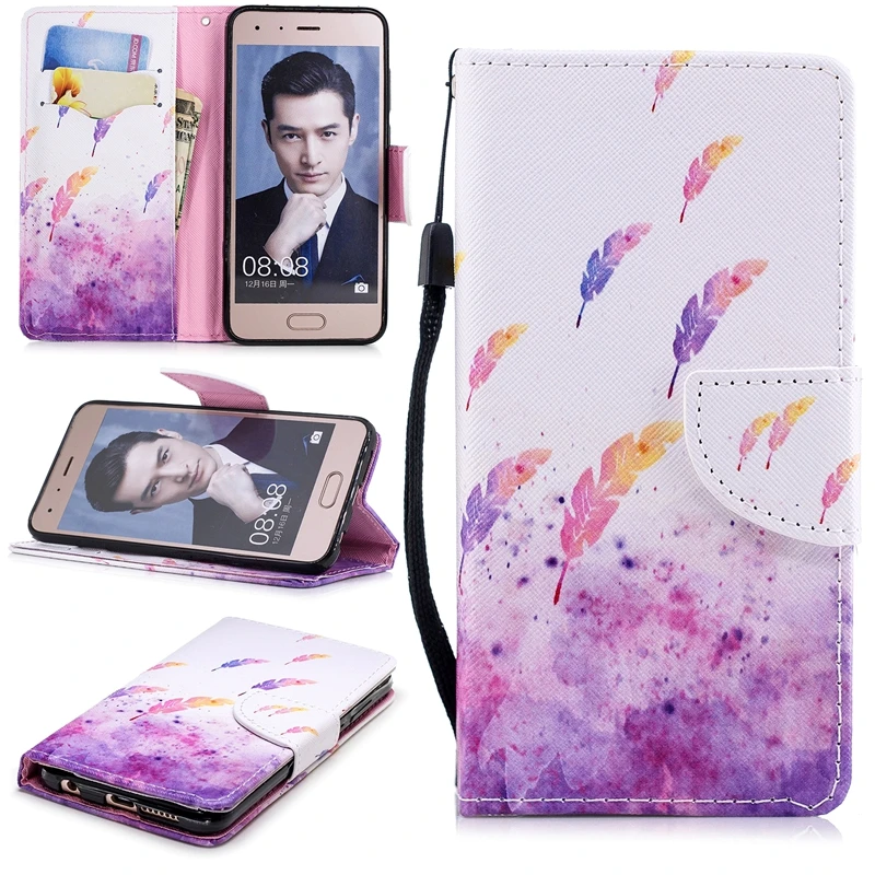 Сумка для телефона чехол Capa huawei Enjoy 7 S 7c 8 9 кожаный флип кредитный держатель стойка