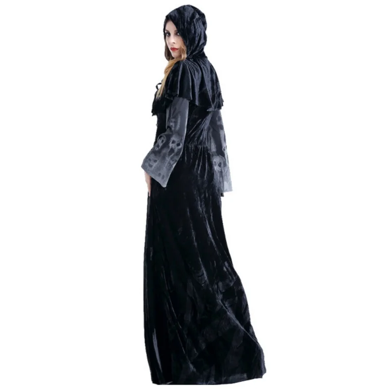 Хэллоуин викторианский костюм платье косплей костюмы страшный вампир ведьма одежда женский средневековый маскарадный костюм призрак модное платье макси