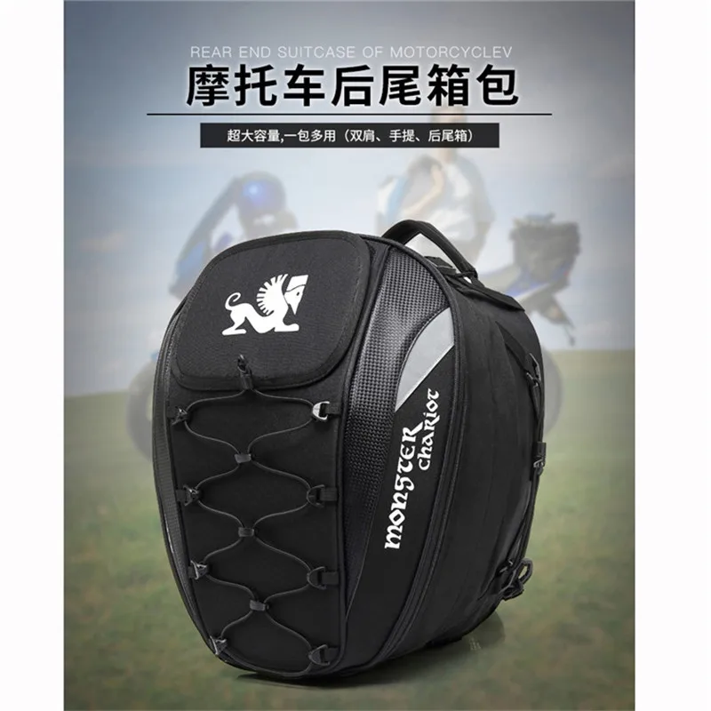 

Motorcycle Waterproof Bags Multifunctional motocross backpack Helmet Waterproof Rear Seat Package Motorcycle Side Saddle Bag