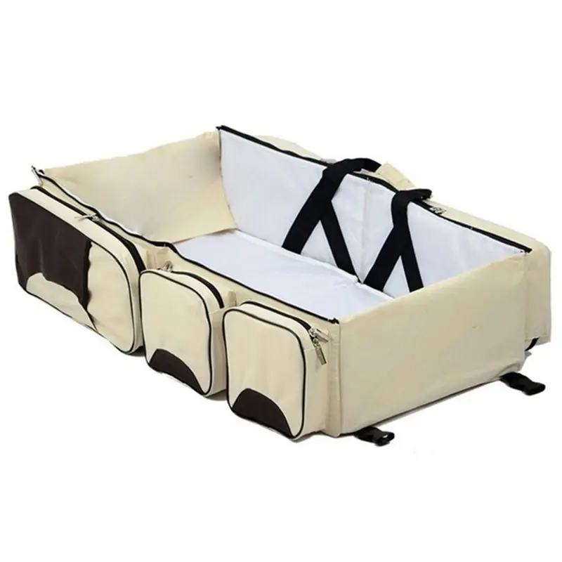 

Baby 3 In 1 Multi-functional Diaper Bags Travel Bassinet - Portable Bassinet & Changing Pad Station