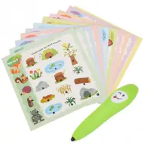 12 шт. Двусторонняя изучение английского языка карта с электрическим ручка обучения Когнитивная карта Ранние развивающие игрушки для Детский подарок