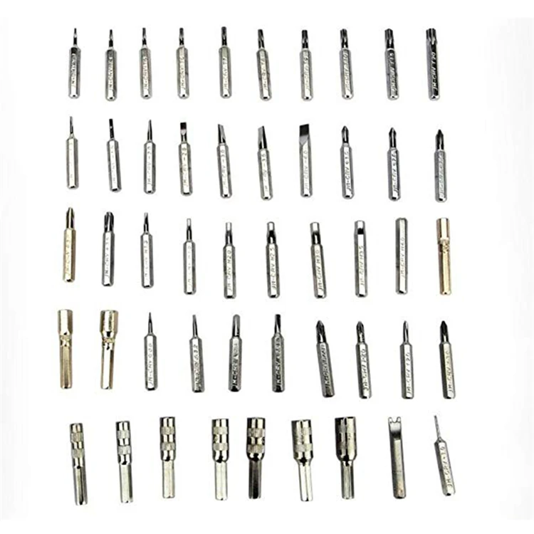 6REIZ 53 in 1 Precision Multi-purpose Magnetic Screwdriver Set with Trox Hex Cross Flat Y Star Triangle Screwdriver for phone PC