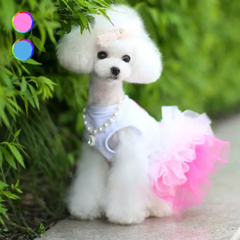 Малый собачье свадебное платье роскошный розовый одежда для собак юбка для девушек мини немного пачка Собака Тедди Мопс Платье Для Пуделя