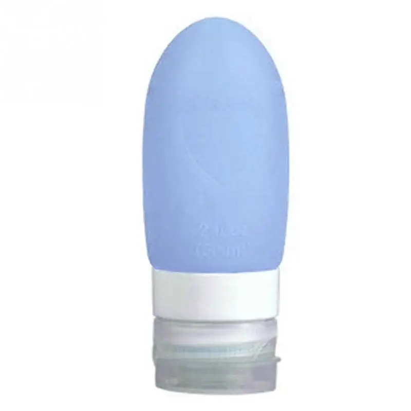 Силиконовый Открытый путешествия бутилированный лосьон для ухода за кожей шампунь-гель для душа Пресс бутылка портативный мини путешествия бутылки для многоразового использования - Цвет: blue