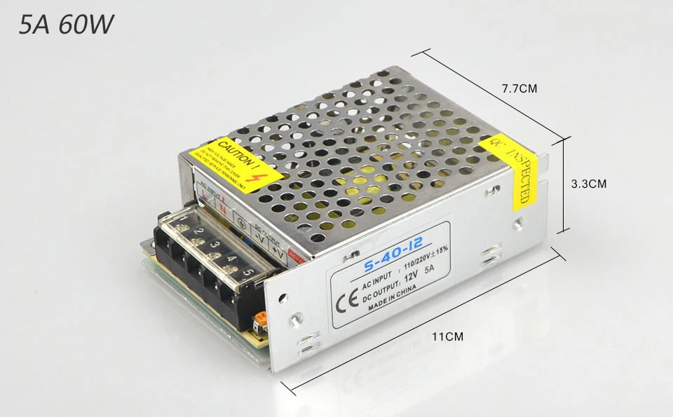 Adaptador de Fonte de Alimentação 220v para 12v Transformador 3a 5a 8a 10a 15a 20a 30a 40a ac 110v dc 2a 5 Transformadores de iluminação