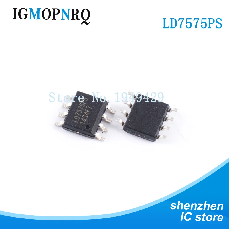 

10pcs/lot LEADTRE LD7575PS LD7575 SOP8 Green pattern PWM controller with high voltage start-up circuit new