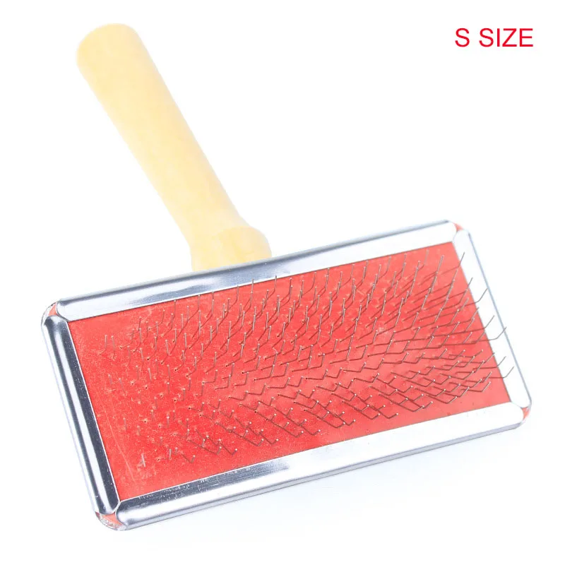 SYDZSW Natural Bamboo Eco Friendly Pet Cat Dog Slicker Brush Stylish and Durable Pet Grooming Tools Dog Comb XS S M L9