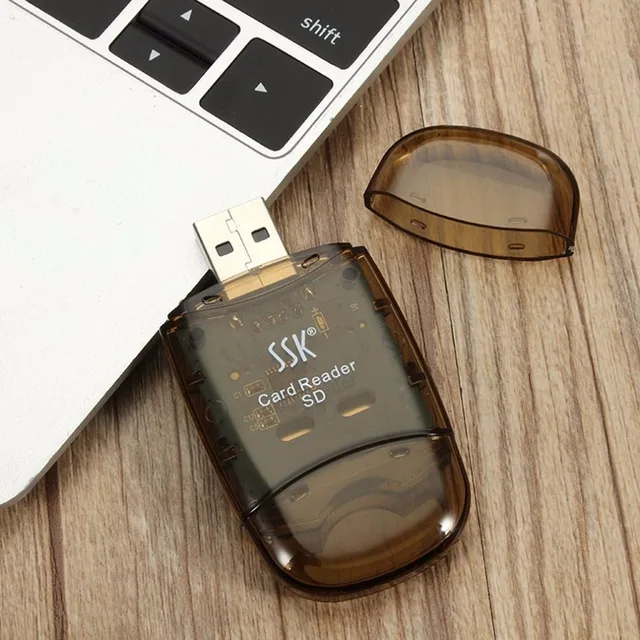 Best Offers SSK SCRS026 SD Card Reader Super Speed USB2.0 Smart Memory For Computer Laptop For Mac USB Card Reader With Cap Best Offers SSK SCRS026 SD Card Reader Super Speed USB2.0 Smart Memory For Computer Laptop For Mac USB Card Reader With Cap