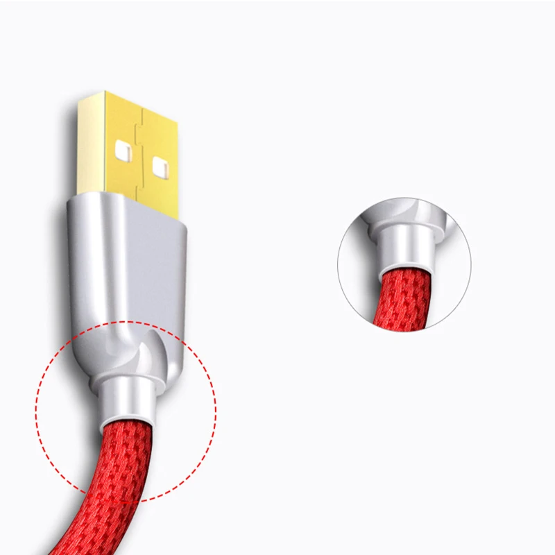 Thbelieve 5V 2A USBC Cables 1M Briaded Charge Cable For Huawei USB-C To USB Data Sync Charge Cords For Xiaomi USB Type C Line (9)
