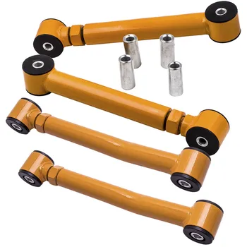

2 Rear Upper+ 2 Front Lower Adjustable Control Arm Set for Jeep Wrangler TJ LJ