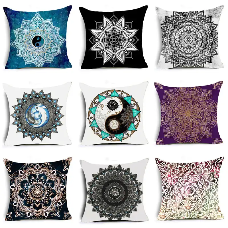 Indian Bohemian mandala throw pillows case sofa cojines cushion cover Home Decor