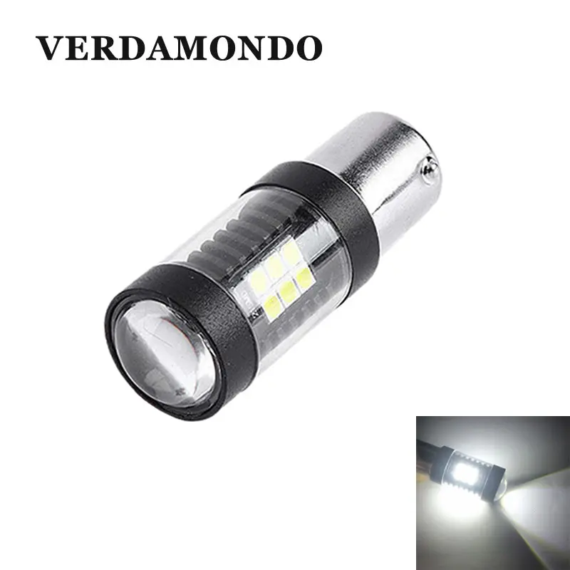 

P21W BA15S 1156 Wedge 21 3030 SMD LED Car Tail Parking Bulbs Brake Lights Reverse Steering Lamp White 21W DC 12V Super Bright