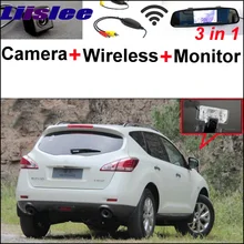 3 в 1 Специальная камера заднего вида+ беспроводной приемник+ зеркальный монитор легкая резервная система парковки для Nissan Murano Z51 2009