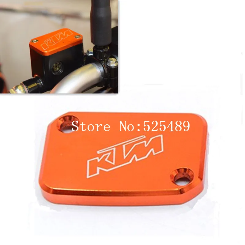 

Orange CNC Motorcycle Front Brake Clutch Master Cylinder Fluid Reservoir Cover Cap For KTM Duke 125/200/390/690/990 RC200/390