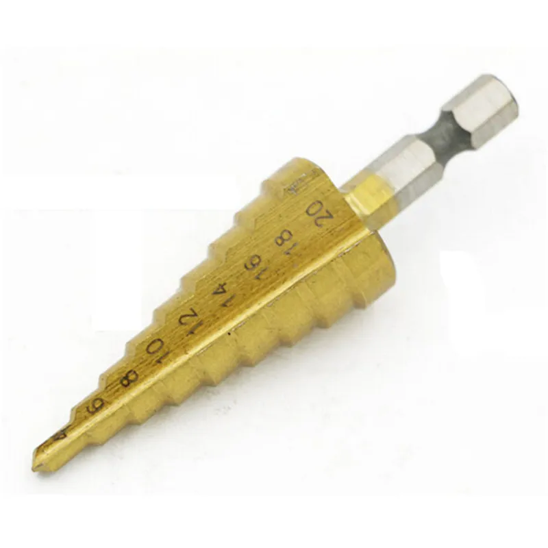 Step Drill Bit 420mm 412mm Pagoda Shape Steel Hole Drill Cone Hss