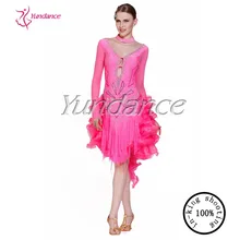 L-13126 латинский Сальса платье для женщин Бальный Танец Румба платья