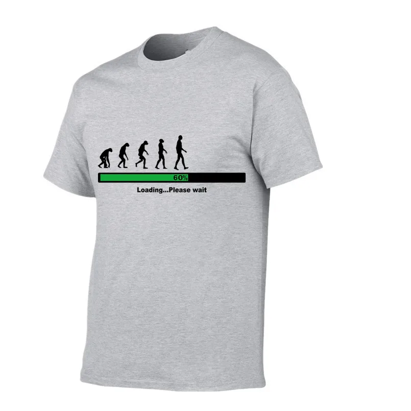 

Human evolution Men T-Shirts Male Cotton T shirt Homme Summer Short Sleeve T Shirts Brand Men's Tee Shirts Man Clothes Fashion