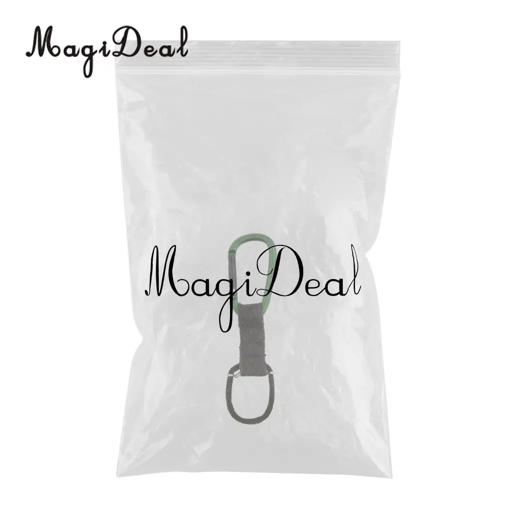 Outdoor Tactical Nylon Webbing Buckle Hook Water Bottle Holder Carabiner for Camping Hiking Fishing Travel Backpacking