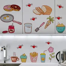 Adesivo da parete con motivo alimentare adesivo da parete in vinile autoadesivo rimovibile decorazioni per cucina decorazioni per pareti di casa