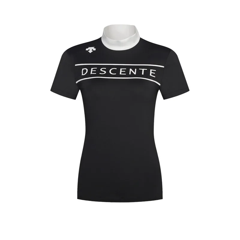 النساء DESCENTE الغولف تي شيرت جديد الصيف قصير كم T قميص 2 الألوان جولف الملابس الرياضية S-XXL العلامة التجارية جولف ضئيلة جيرسي