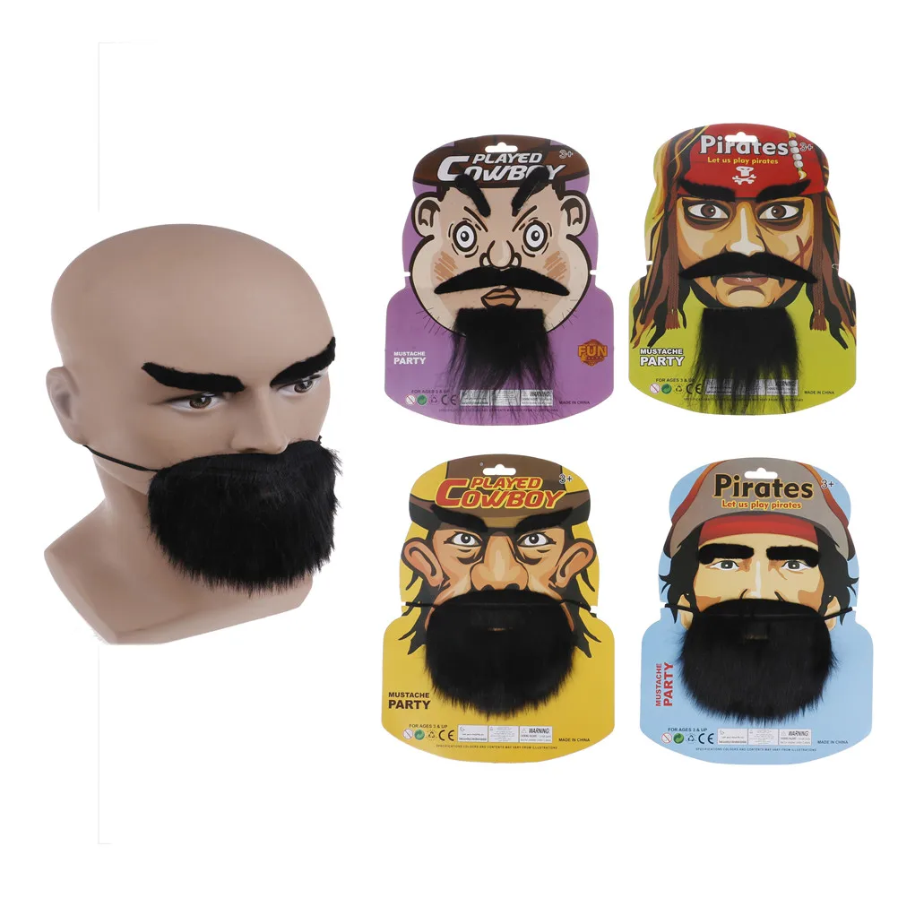 4 Styles Halloween Cosplay Fake Mustache False Moustache Tash Fake 4 Styles Halloween Cosplay Fake Mustache False Moustache Tash Fake
