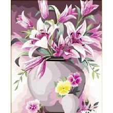Ваза orchid.40x50cm, картина по номерам, сделай сам, настенное искусство, украшение гостиной, пейзаж, фигура, животное, цветок, мультфильм