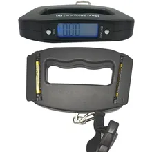 HARJOBEN карманные Ручные Электронные весы 50 кг цифровой дисплей подсветка сзади подвесные весы с крючком вес багажные весы