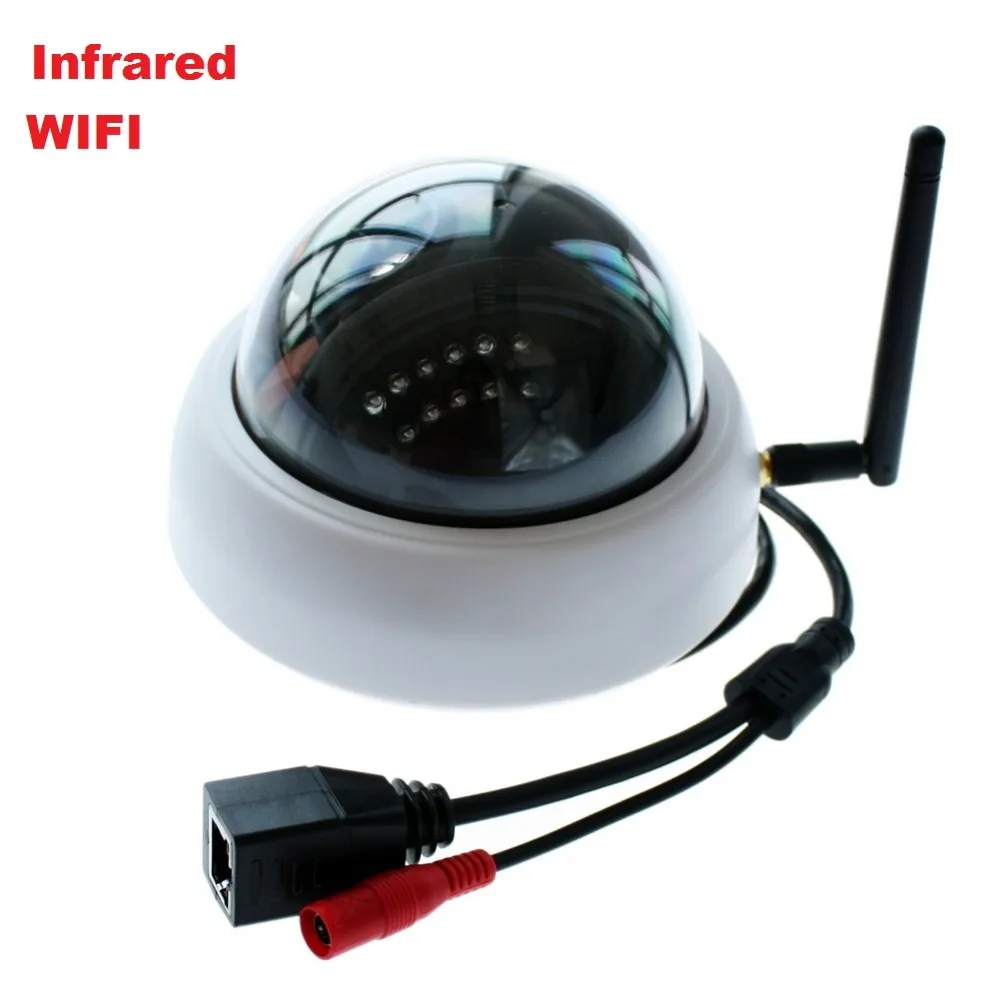 1MP 720 P HD Onvif H.264 Крытый мини-ИК Купол беспроводной ip камеры для дома безопасности