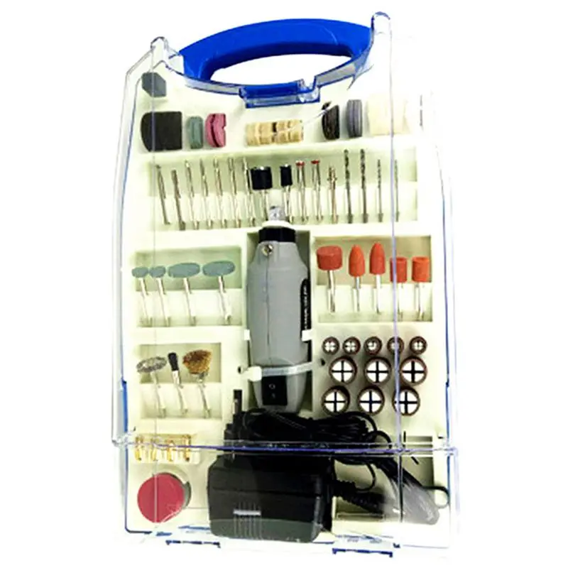 

EU Plug 12v Micro-grinder set mini electric drill 110pc multifunctional polishing tool speed adjustment battery nail grinding