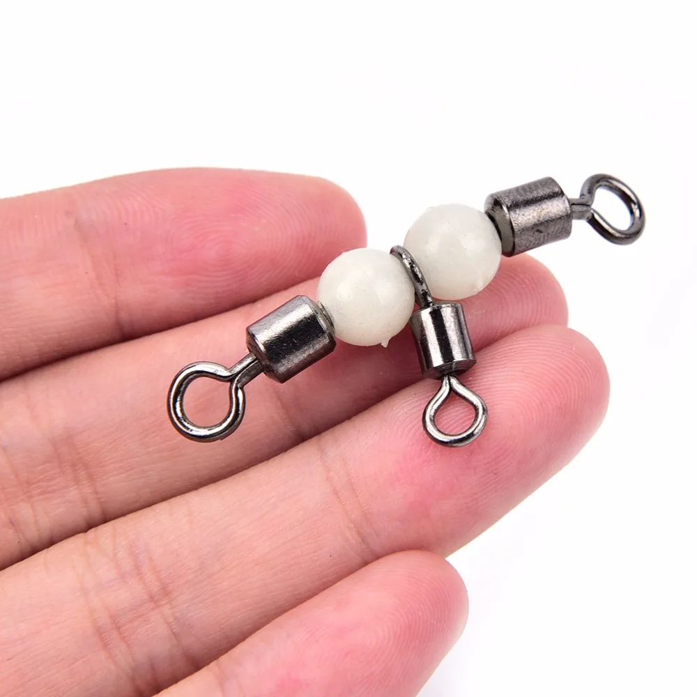

New Durable Luminous Fishing Swivels Rolling Swivels Sea Fishing Accessories Tackle Connector Rolling Swivels 3-way Swivels