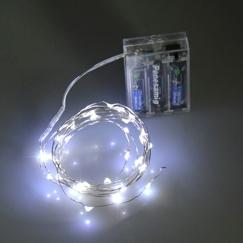 The Mini Micro Wire Rice Copper String Fairy Lighting 3AA Battery