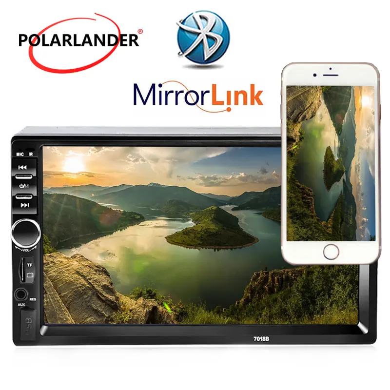 Авторадио магнитола с 7-дюймовым сенсорным ЖК-экраном HD BLUETOOTH USB/TF-картой Mirror Link
