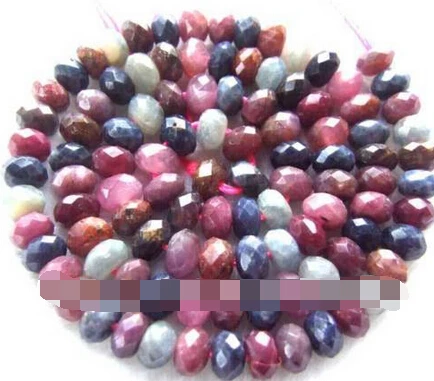 

huij 00713 4x6mm Natural Ruby Rondelle Faceted Loosebeads 15
