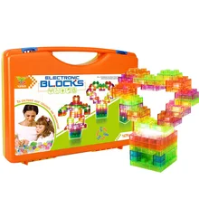 147 шт двойной сенсорный звук управления лампа здание блокирует обучение и образование игрушки для детей физика обучения, совместимые блоки