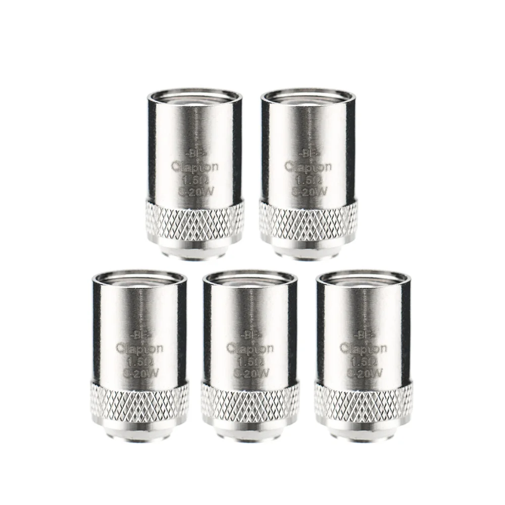 

A-TOUCH 5pcs/pack Electronic Cigarette Replacement Core Head BF SS316 0.5ohm 0.6ohm 1.0ohm 1.5ohm 0.25ohm Vape Coil for eGo AIO