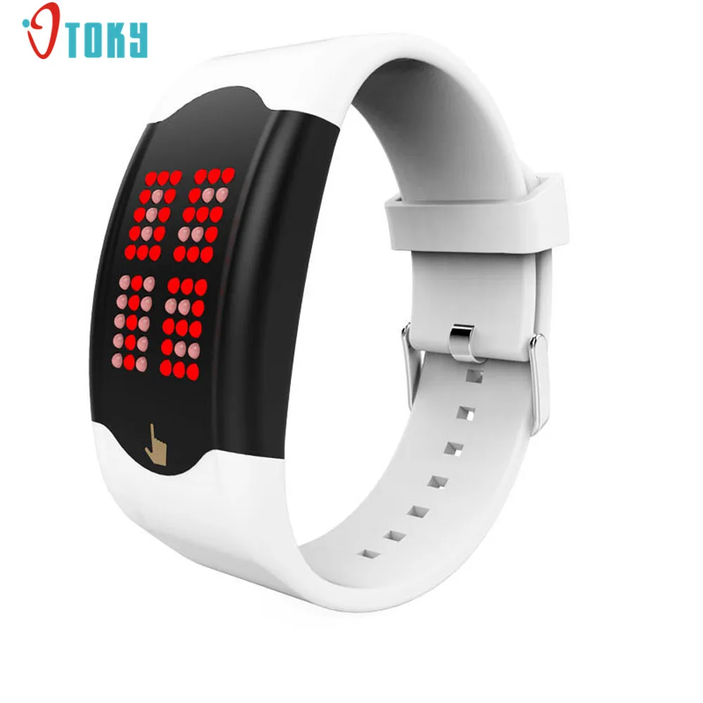 

Fashion Young Women Men Sport WatchesTouch LED Silicone Wristband Watch Creative Apr21