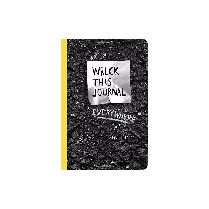 Wreck This Journal Everywhere By Keri Smith 144 страниц английская оригинальная книга Wreck This Journal(Black) Expanded ED