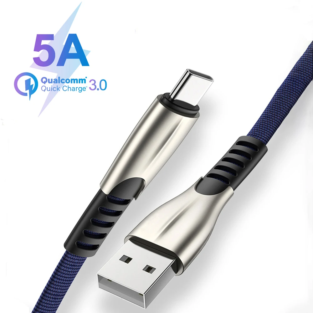 USB C 3,1 type c кабель 5A Быстрая быстрая зарядка для samsung S8 S9 S10 huawei mate 20 pro P20 P30 USB-C зарядное устройство для xiaomi 8 9