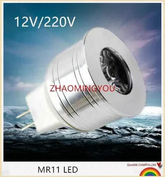 

10X New arrivel MR11 3W 6W LED spotlight DC 12V AC 12V AC 220V 35mm diameter mini led bulb lamp for home lighting, free shipping