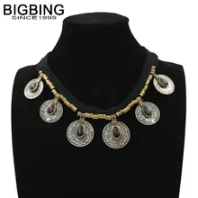 M004 BigBing Модная бижутерия Ретро Золотая кисточка короткое ожерелье модное женское ожерелье ювелирные изделия оптом ювелирные изделия высокого качества