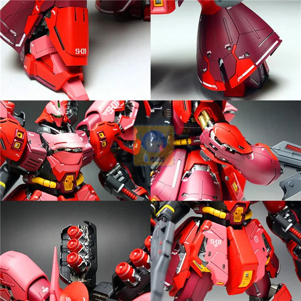 Японская Bandai оригинальная модель Gundam MG 1/100 SAZABI NEO ZEON MSN-04 Ver. Ka модель робота Unchained мобильный костюм детские игрушки