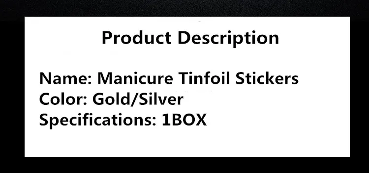 1 коробка, сделай сам, золотой, серебристый неправильной формы, алюминиевая фольга, бумага, стикер для дизайна ногтей, 3D блеск, маникюр, УФ-Гель-лак, инструменты для украшения ногтей