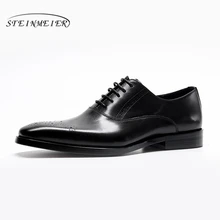 Mens formal shoes leather men dress oxford shoes for men dressing wedding business office shoes lace up male zapatos de hombre